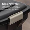 imageIRIS USA Dog Food Storage Container Airtight Lid 2Cup Scoop Up to 13 Pounds Pet Food Storage Versatile Pet Food Bin Treats BPA Free Dark GraySmokeBlack