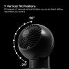 imageIRIS USA WOOZOO Desk Fan with Remote Oscillating Table Air Circulator 3 Speeds 52ft Max Air Distance Adjustable Tilt Low Noise Motor Small Fan for Bedroom Office Dorm Black