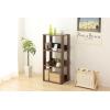 image3Tier 16quot Medium Open Wooden Bookshelf with Adjustable Shelves Easy Assembly Bookcase Farmhouse Shelf for Small Spaces Bedroom Office Living Room Indoor BrownBrown