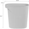 imageIRIS USA 6 Gallon  24 Quart Trash Garbage Cans Plastic Wastebasket Set 3Pack for Home Office Kitchen Bedroom Bathroom with Handles Made with Recycled Materials Eco Friendly Sustainable NavyGray