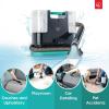 imageIRIS USA Carpet Spot Cleaner Machine with Auto Spray for Low Pile Carpet Couch Sofa Upholstery Car Detailing Shallow Berber Rug Lightweight Portable ChemicalFree Stain Remover 1000mL Water Tank