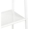 imageIRIS USA Clothes Rack for Hanging Clothes with Bottom Wood Shelf Freestanding Clothing Rack Easy to Assemble Garment Rack Metal Sturdy Design Multipurpose Small Space Storage Solution WhiteWhite