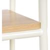 imageIRIS USA Clothes Rack for Hanging Clothes with Bottom Wood Shelf Freestanding Clothing Rack Easy to Assemble Garment Rack Metal Sturdy Design Multipurpose Small Space Storage Solution WhiteWhite