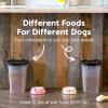 imageIRIS USA Dog Food Storage Container 2 Pack Up to 30 lbs Each Airtight Seal for Freshness Wheels for Rolling Easy One Hand Opening Made in USA BPA Free ClearBlack10 lbs  2 Pack