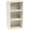 imageIRIS USA Inc 2Tier Cubby Storage Bookshelf with Adjustable Shelves 14quot Width Stackable Easy Assembly Space Saving Shelving Unit Bookcase Walnut BrownWhiteWhite