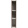 imageIRIS USA Inc 2Tier Cubby Storage Bookshelf with Adjustable Shelves 14quot Width Stackable Easy Assembly Space Saving Shelving Unit Bookcase Walnut BrownWhiteBrown