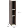imageIRIS USA Inc 2Tier Cubby Storage Bookshelf with Adjustable Shelves 14quot Width Stackable Easy Assembly Space Saving Shelving Unit Bookcase Walnut BrownWhiteBrown