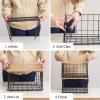 imageIRIS USA Plastic Storage Basket 6Pack Medium Shelf Basket Storage Organizer for Pantry Cabinet Bedroom Closet Laundry Room EcoFriendly NavyLight Brown