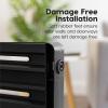 imageIRIS USA 24quot39quot Dog Gate Adjustable Indoor Pet Barrier Pet Gate for Puppy Small Dog Cat Easy TwisttoLock for Doorways ampamp Stairs Portable Expandable 25quot Tall Black