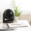imageIRIS USA Desk Fan Air Circulator 3 Speeds 52ft Max Air Distance 360 Adjustable Tilt 30 db Quiet Motor Fan for Bedroom Office Dorm Medium Black