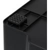 imageIRIS USA Plastic Storage Bins Containers Large 4 Pack Sensory Bin Craft Storage Craft Organizers and Storage Organizing Container for Home Office and School Supplies Stackable PastelBlack