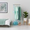 imageIRIS USA Stylish Classic Clothes Rack for Hanging Clothes Easy to Assemble Freestanding Metal Sturdy Garment Rack Small Space Storage Solution Modern Versatile Design Boutique Style White