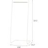 imageIRIS USA Stylish Classic Clothes Rack for Hanging Clothes Easy to Assemble Freestanding Metal Sturdy Garment Rack Small Space Storage Solution Modern Versatile Design Boutique Style White
