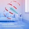 imageIRIS USA WOOZOO Desk Fan with Remote Oscillating Table Air Circulator 3 Speeds 46ft Max Air Distance Adjustable Tilt Low Noise Motor Small Fan for Bedroom Office Dorm White