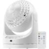 imageIRIS USA WOOZOO Desk Fan with Remote Oscillating Table Air Circulator 3 Speeds 46ft Max Air Distance Adjustable Tilt Low Noise Motor Small Fan for Bedroom Office Dorm White
