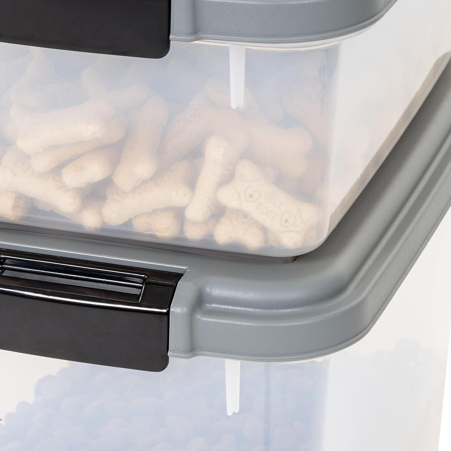 imageAmazon Basics 3Piece Airtight Dog Food Storage Container Combo with Scoop 33 QT  12 QT33 QT  12 QT
