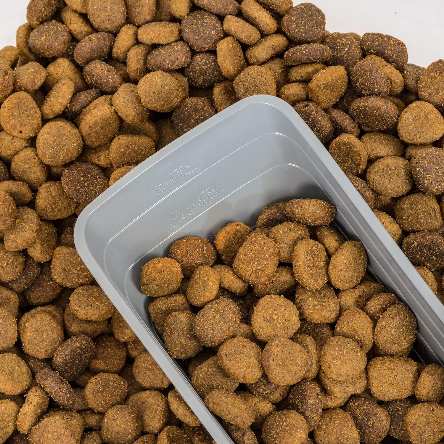 imageAmazon Basics 3Piece Airtight Dog Food Storage Container Combo with Scoop 33 QT  12 QT33 QT  12 QT