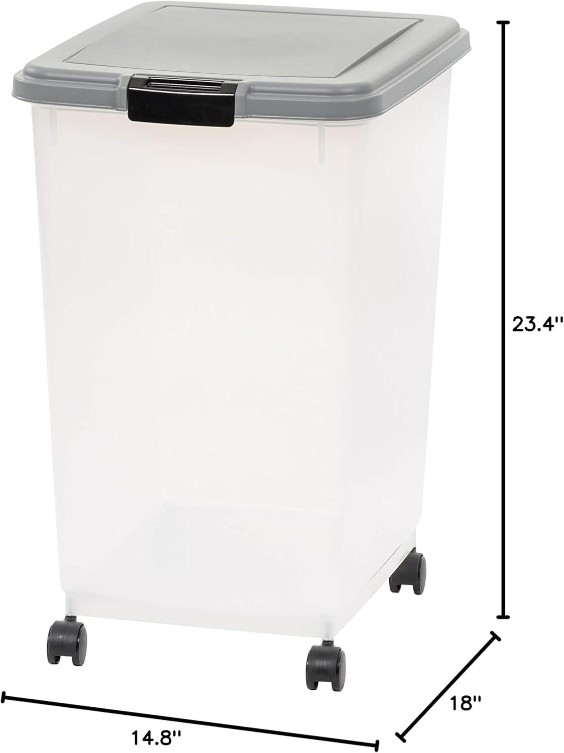 imageAmazon Basics 3Piece Airtight Dog Food Storage Container Combo with Scoop 33 QT  12 QT69 QT
