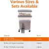 imageAmazon Basics 3Piece Airtight Dog Food Storage Container Combo with Scoop 33 QT  12 QT33 QT  12 QT