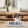 imageIRIS USA Pee Pad Holder for Puppy Training Secured Latches NonSkid Feet Fits 22quotx22quot Pads Dark Gray  100 Puppy Pads Leak Proof Quick Dry 6Layer Absorbent Design 22quotx22quotNavy