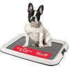 imageIRIS USA Pee Pad Holder for Puppy Training Secured Latches NonSkid Feet Fits 22quotx22quot Pads Dark Gray  100 Puppy Pads Leak Proof Quick Dry 6Layer Absorbent Design 22quotx22quotDark Gray