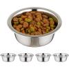 imageIRIS USA Stainless Steel Cat Bowls  5 Pack 16 oz Small Stainless Steel Cat Bowls for Food ampamp Water Durable and Easy to Clean Perfect for Cats and Kittens Stainless Steel Cat Water Bowls