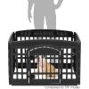 imageIRIS USA 24quot 4Panel Dog Playpen with Door 35 x 35 x 24  Pee Pads for Dogs  Puppy Essentials Quick Dry Leak Proof  Pee Pad Holder  for Potty Training Regular Sized Dog