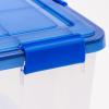 imageIRIS USA 3Pack 41qt WEATHERPRO Airtight Plastic Storage Bin with Lid and Seal and Secure Latching Buckles