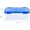 imageIRIS USA 3Pack 41qt WEATHERPRO Airtight Plastic Storage Bin with Lid and Seal and Secure Latching Buckles