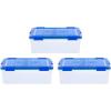 imageIRIS USA 3Pack 41qt WEATHERPRO Airtight Plastic Storage Bin with Lid and Seal and Secure Latching Buckles