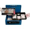 imageIris Ohyama SBXB5 Safe Handbag Dial Type Double Lock B5 Double Tray Bluebule