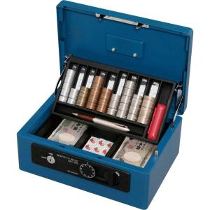 imageIris Ohyama SBXB5 Safe Handbag Dial Type Double Lock B5 Double Tray Bluebule