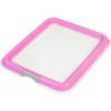 imagePee Pad Holder Small Puppy Pad Holder Secured Latches NonSkid Rubber Feet High Polish Finish for Easy Cleaning Leak Protection Indoor Potty Tray Fits 14quotx17quot Pad or Larger Pink