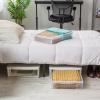 imageIRIS USA 50Pack Plastic Clothes Hangers  22 Qt Underbed Storage Bin Set  Stackable SlideOut Organizers ampamp Lightweight Flexible Hangers with Hooks for Bedroom Dorm Closet  White