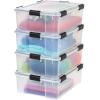 imageIRIS 412 Quart WeatherPro Storage Container Box Bin with Seal Latching Lid Clear