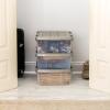 imageIRIS USA 16 Qt Storage Bins with Gasket Seal Lid 3 Pack  BPAFree Heavy Duty Moving Containers Tight Latch Weather Proof Tote WEATHERPRO  ClearChrome27 Qt  3 Pack