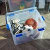 imageIRIS USA 31 Qt Storage Box with Gasket Seal Lid 3 Pack  BPAFree Made in USA  Heavy Duty Moving Containers with Tight Latch Weather Proof Tote Bin WEATHERPRO  ClearBlue74 Qt  3 Pack