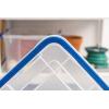 imageIRIS USA 31 Qt Storage Box with Gasket Seal Lid 3 Pack  BPAFree Made in USA  Heavy Duty Moving Containers with Tight Latch Weather Proof Tote Bin WEATHERPRO  ClearBlue44 Qt  2 Pack