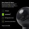 imageIRIS USA WOOZOO Air Circulator Fan with Remote Oscillating 10 Speeds 89ft Max Air Distance 120 Adjustable Tilt 35db Low Noise Motor Small Fan for Bedroom Office Dorm Black