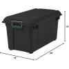 imageRemington 20 Gallon Loackable WEATHERTIGHT Storage Totes with Lids HeavyDuty Durable Stackable Containers 4 Pack  Green Lid Large Garage Organizing Bins Rugged Sturdy Equipment Utility Tool Box874 Quart