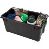imageRemington 20 Gallon Loackable WEATHERTIGHT Storage Totes with Lids HeavyDuty Durable Stackable Containers 4 Pack  Green Lid Large Garage Organizing Bins Rugged Sturdy Equipment Utility Tool Box874 Quart