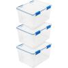 imageIRIS 44 Quart WeatherPro Multi Purpose Storage Box 3 Pack