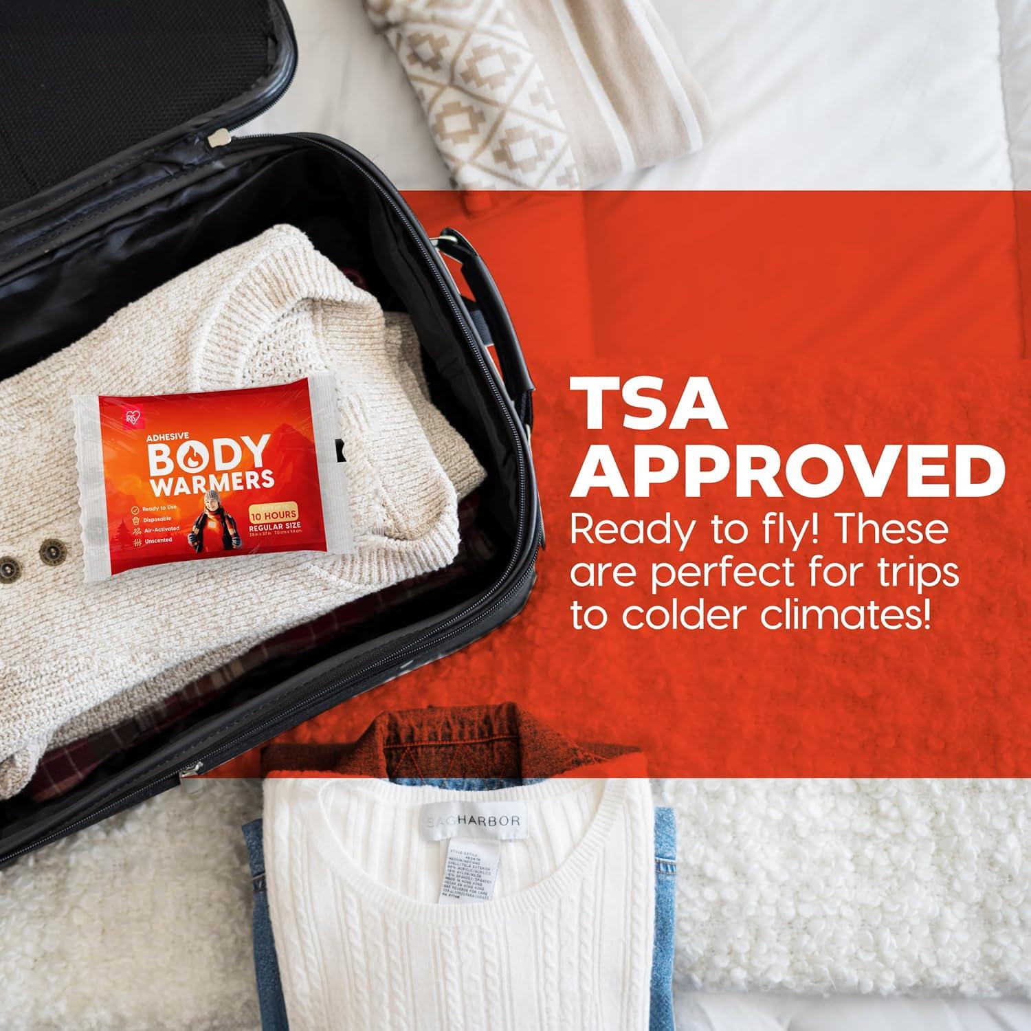 imageIRIS USA Hand Warmers Individual Warmers Pocket WarmersLargeAdhesive  60 Packs