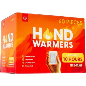 imageIRIS USA Hand Warmers Individual Warmers Pocket WarmersRegular  60 Packs