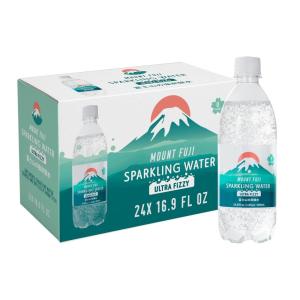 imageIRIS Sparkling Water Bottles 169 fl oz 500ml 24Pack Strong Carbonation from Mount Fuji Spring Refreshing Japanese Natural Mineral Seltzer Drink Product of Japan