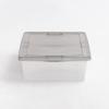 imageIRIS USA Plastic Storage Bin Tote Organizing Container with Latching Lid Stackable and Nestable 28 Qt  6 Pack