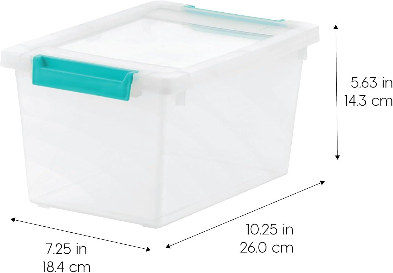 imageIRIS USA 6Pack Storage Bins with Lids 6 Quart  Crystal Clear Shoe Boxes Stackable Containers Organize Shoes Closet Shelves Teacher Tools Classroom Organization Game  BPAFree Plastic4 Qt  6 Pack