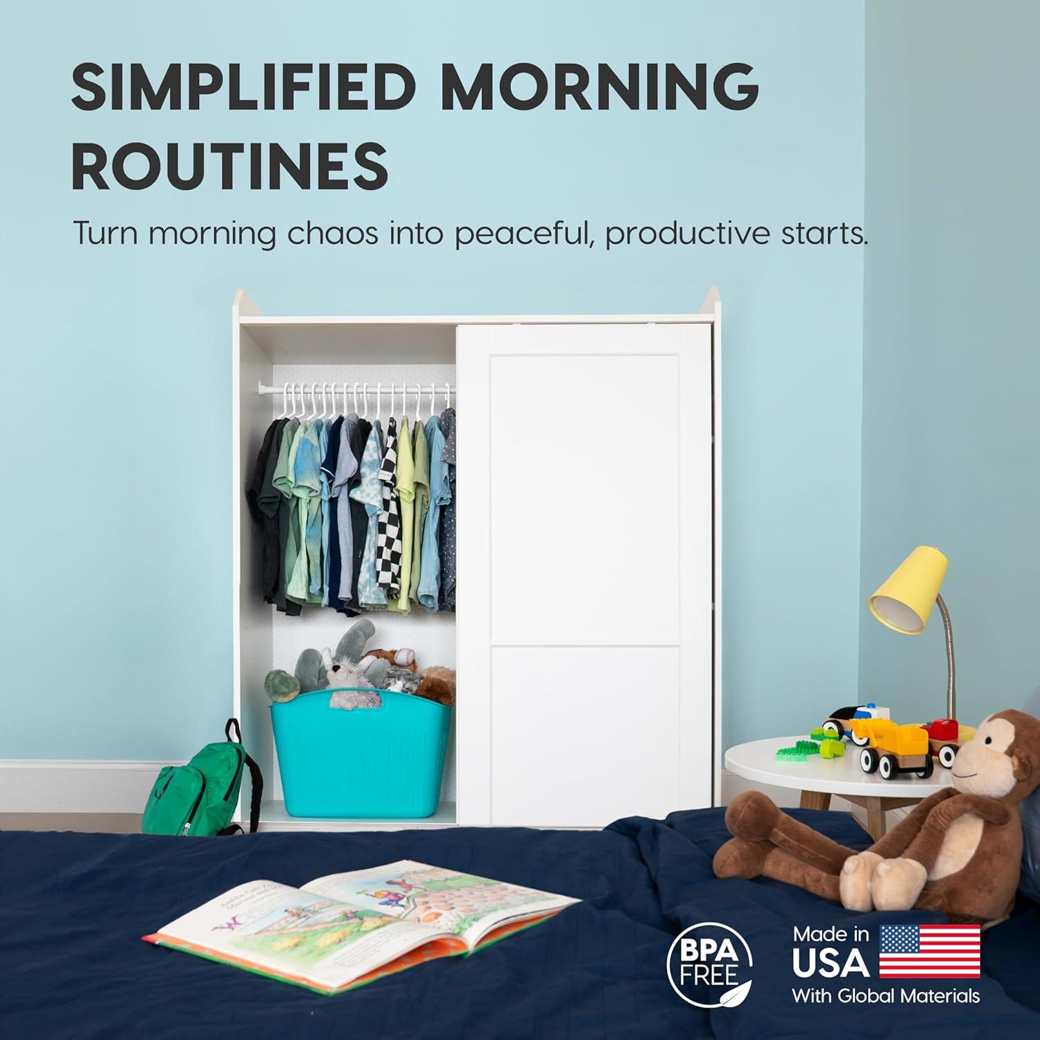 imageIRIS USA Extra Small Hangers 50 Pack 1187quot W x 675quot H Clothes Hangers with Shoulder Grooves S Shaped Design for Shirt Dress Durable Flexible Space Saving Laundry Room Closet Organizer BlackWhite