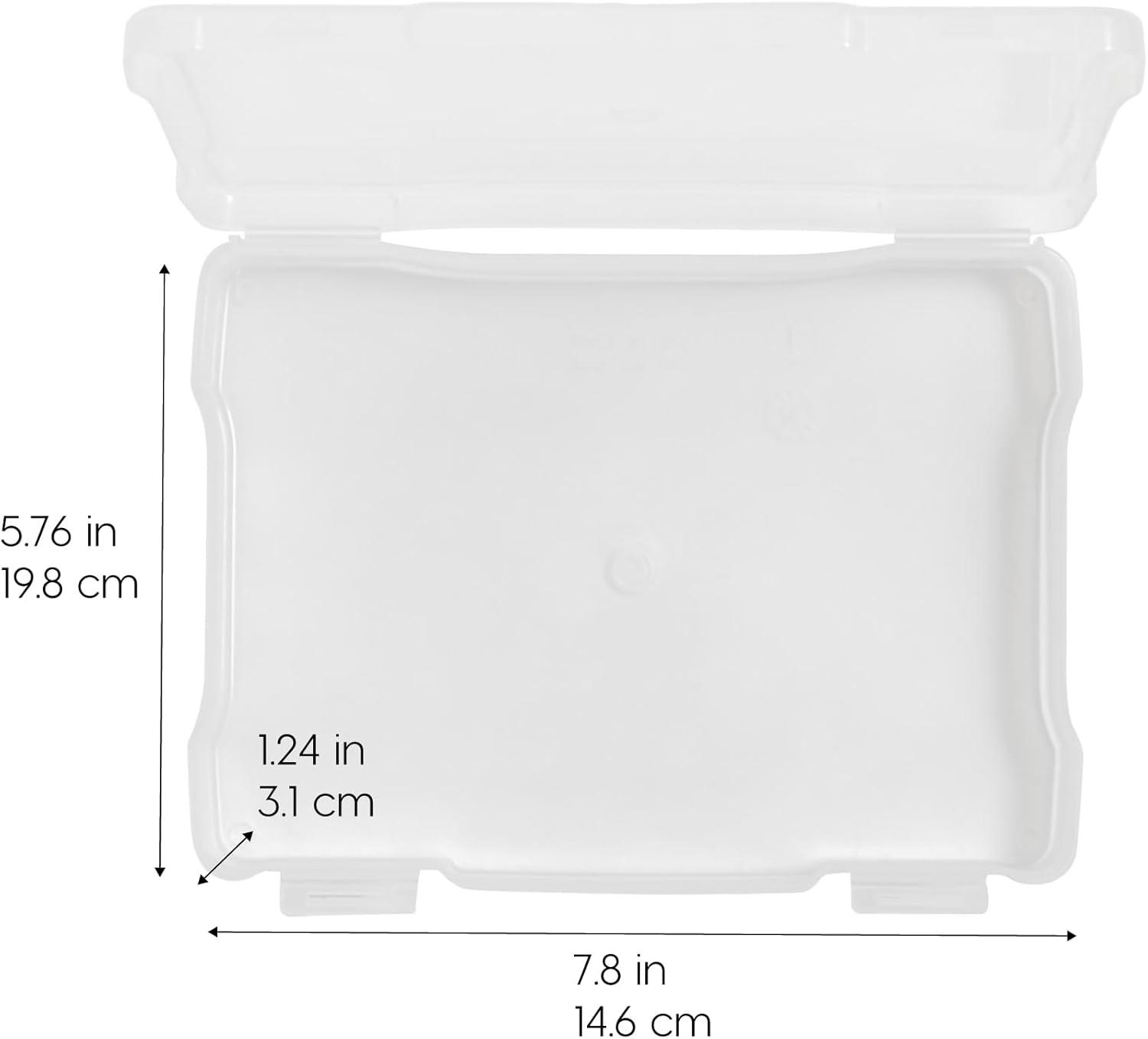 imageIRIS USA Photo Storage Case with 16 Inner 4quot x 6quot Picture Cases Opaque Picture Container with Handle for Privacy LightSensitive Organization for Scrapbooking Stationery Keepsakes Art Supplies BlackFits 5 x 7  10 Pack