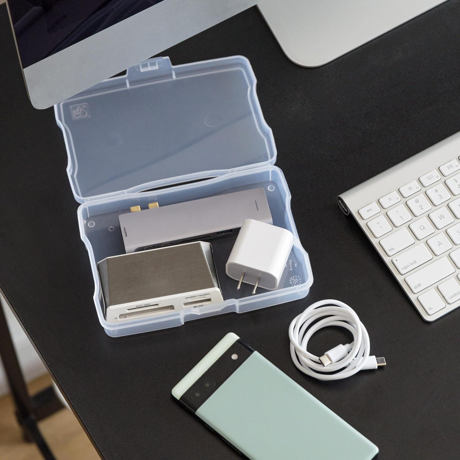 imageIRIS USA Photo Storage Case with 16 Inner 4quot x 6quot Picture Cases Opaque Picture Container with Handle for Privacy LightSensitive Organization for Scrapbooking Stationery Keepsakes Art Supplies BlackFits 4 x 6  10 Pack